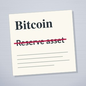 Reserve asset, struck out in red